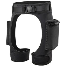 Resim Suntek Dalış Elbisesi Şortu Hızlı Çıkarılabilir Tokalı Siyah 