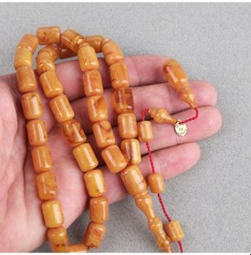 Resim Kadim Katalin Eski Obje Usta İşi İmzalı Kapsül Kesim 9x13mm Tesbih 