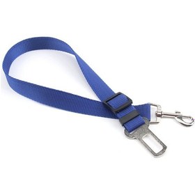 Resim Köpek Tasma Naylon Ayarlanabilir Köpekler Pet Güvenlik Araba Emniyet Kemeri Araç Kurşun 7 Renk Uzunluğu 70cm Mavi 