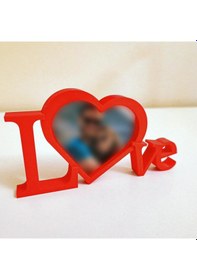 Resim Aşkım Ve Ben - Kalbimin Sahibi Hediyelik Kırmızı Çerçeve 