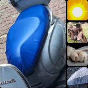 Resim Vi Caro Honda SH125i Motosiklet Sele Kılıfı Su Geçirmez Scooter Sele Kılıfı 