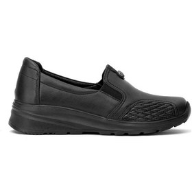 Resim Elit Erlmar042-k Kadın Hakiki Deri Ortopedik Casual Ayakkabı Siyah Siyah 