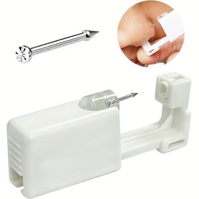 Resim 2/5/10 adet Tek Kullanımlık Kendi Kendine Servis Burun Delme Tabancası Seti, Taşınabilir Burun Delme Aracı 