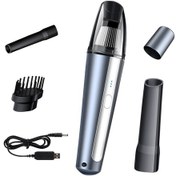 Resim Xindoker Gümüş 120w El Tipi Süpürge, 6000pa Güçlü Emme, Usb Şarjlı/ Araç Kablolu, Ev/araç/ofis İçin Taşınabilir, Filtre Temizlenebilir, Evcil Hayvan Tüyü Ve Kırıntıları Temizler 