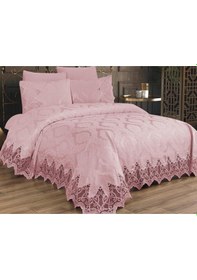 Resim Çeyiz Diyarı Bellisimo Çift Kişilik Pike Takımı Pudra (541550842) Pembe 