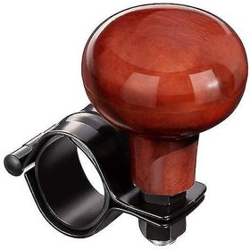 Resim Yaozixa Ahşap Desenli Direksiyon Döndürücü, Kamyon, Yarı Römork, Tekne, Golf Arabası İçin Kolay Kurulum, Sürüşü Kolaylaştırıcı Aksesuar Diğer 