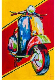 Resim Classic Scooter Motorcu Çok Amaçlı Outdoor Boyunluk Unisex Bandana Siyah 