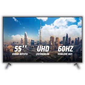 Resim DAHUA F400 55" 60Hz 9.5ms 4K UHD IPS LED CCTV Ofis Monitör Kumandalı 5000:1 kontrast DHI-LM55-F400 