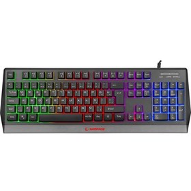 Resim Rampage KB-R52 Style Q Rainbow Aydınlatmalı Siyah Gaming Oyuncu Klavyesi Rampage