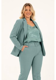 Resim Myline Astarlı Blazer Ceket-mint Mint Yeşili 