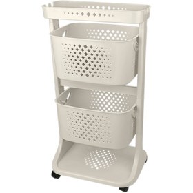 Resim Titiz Krem Kat Kat Sepet Organizer (0262-01-226-99-241445) 
