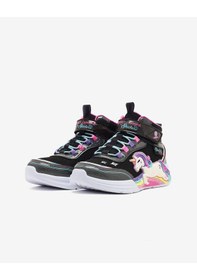 Resim Skechers Unıcorn Chaser Büyük Kız Çocuk Siyah Işıklı Bot 303302l Bkmt Siyah 