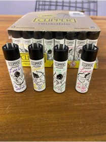 Resim Clipper Aşk Desenli 4 lü Çakmak 