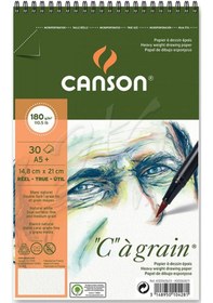 Resim Canson Ca Grain Albüm Light Grain Spiralli 180g 30 Yaprak A5 