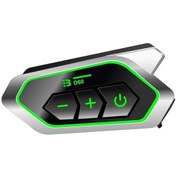 Resim D60 Motor Kask Kulaklık Rgb Modlu Motosiklet Kulaklık Su Geçirmez 5.3 Bluetooth Intercom 