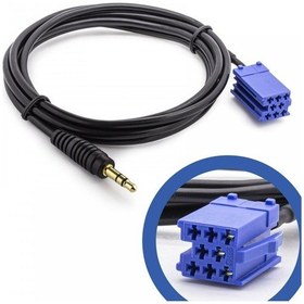 Resim Skoda Araçlar için Hazır Aux Kablosu 1 Metre 8 Pinli 