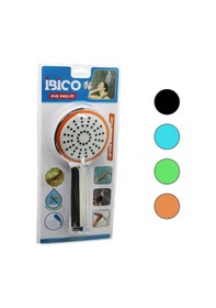 Resim Orta Boy Yuvarlak- Bombeli 10.7cm Duş Başlık Kademeli Krom Gövde- Çok Renkli 