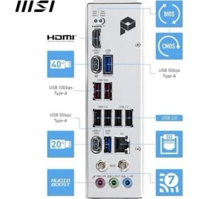 Resim Lidyada Maison Msı MB Pro X870E-S Evo Wıfı Am5 Ddr5 8200MHZ(OC) 3x M.2 USB 40GBPS Type-C Dp HDMI 5g Lan Wıfı 7 Rgb Atx 