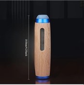 Resim Xuweiwei Blue Taşınabilir Araba Küllüğü Mini Ahşap Sigara Tutucu Dayanıklı Doğal Görünüm 