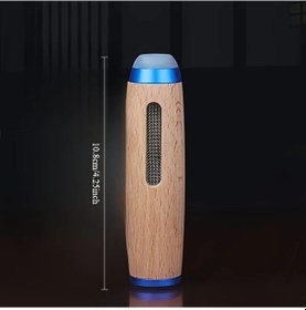 Resim Xuweiwei Blue Taşınabilir Araba Küllüğü Mini Ahşap Sigara Tutucu Dayanıklı Doğal Görünüm 