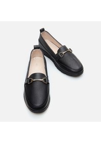 Resim Hotiç Hakiki Deri Siyah Kadın Loafer 01ayh286000a100 Siyah 