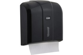 Resim KH300B Z Katlı Kağıt Havlu Dispenseri 300'LÜ Siyah 