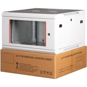 Resim Lande - 6u 19" Duvar Tipi Rack Kabinet Genişlik: 600 Mm Derinlik: 600 Mm Açık Gri Demonte 