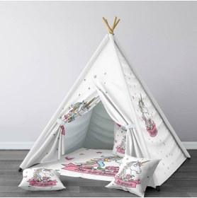 Resim instababyrooms Çocuk Oyun Çadırı Unicorn Dijital Baskılı 