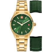 Resim Swiss Military Smwgh2200112-set Çift Kordonlu Erkek Kol Saati Altın 