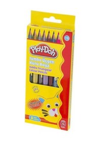Resim Play-Doh 6 Renk Metalik + 2 Renk Neon Jumbo Kuru Boya 