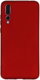 Resim GPACK Xiaomi Mi 9 ile uyumlu Kılıf Premier Silikon Esnek Arka Koruma, Kırmızı 