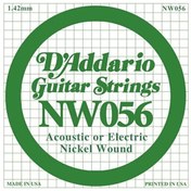 Resim D'Addario NW056 Nickel Wound Elektro Gitar Tek Tel 