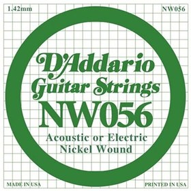 Resim D'Addario NW056 Nickel Wound Elektro Gitar Tek Tel 
