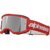 Resim Alpinestars Vision 3 Wordmark Goggle Kross Gözlüğü Kırmızı Gümüş 