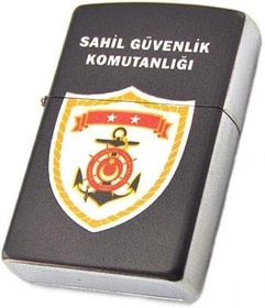 Resim Sahil Güvelik Komutanlığı Baskılı Çakmak Koyu Renk 