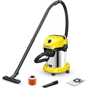 Resim SDT Group Wd 3-18 Akülü Islak/kuru Elektrikli Süpürge, Filtre, Derz ve Islak/kuru Başlığı Dahil, 225 Watt, Plastik Hazne: 17 L, Hortumu: 2 M, Pilsiz, Şarj Cihazı Yok, Sarı 