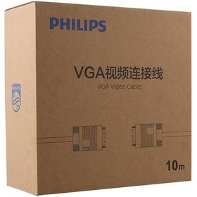 Resim Philips Swv6139h/93 Siyah 3+6 Erkek-erkek 15 Pin 10 Metre Vga Kablo 