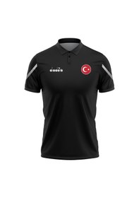 Resim Diadora Alto 25 Milli Takım Kamp Tişört Siyah 