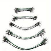 Resim 100 adet Dönerli Çelik Olta - 10cm, 15cm, 20cm, 25cm ve 30cm uzunluklarda sunulmaktadır - Büyük Balıkları Yakalamak İçin Önemli Bir Aksesuar. 