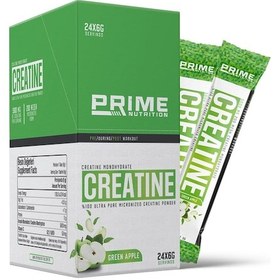 Resim Prime Nutrition Creatine 24 Saşe X 6 Gram Yeşil Elma - Kreatin Monohidrat %100 Mikronize Tek Kullanımlık Paket 