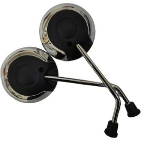 Resim Mondial Virago 50 İ Ayna Takımı Siyah Nikelajlı 8mm 