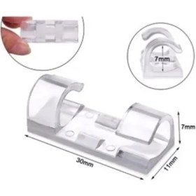 Resim ForWhat Büro Ev Ofis Düzeni Için 20ADET Kablo Sabitleyici Klips Seti 