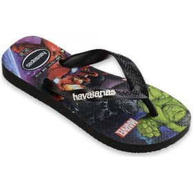 Resim Havaianas 4148300 Kids Top Marvel Ii Parmak Arası Siyah Erkek Çocuk Terlik Siyah 