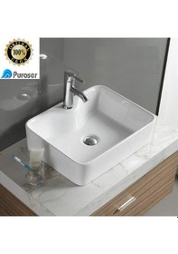 Resim Puroser Finike Tezgah Üstü Çanak Lavabo 