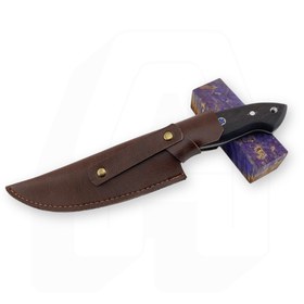 Resim Eğri Bushcraft Model Outdoor Bıçak - Siyah Endüstriyel 