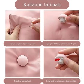 Resim Layfhex 8'li Mantar Yorgan Sabitleme Iğnesi Düğmeli Klips Çarşaf Yorgan Kılıfı Sabitleyici 