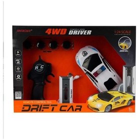 Resim 1:24 Uzaktan Kumandalı Sport Drift Car Siyah - Beyaz Çok Renkli 