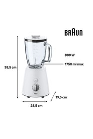 Resim Braun JB3060WHS Buz Kırıcı Beyaz Blender 