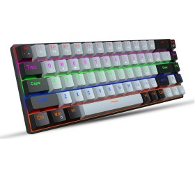 Resim Sones Hxsj V800 68 Tuşlu Type-c Kablolu Soğuk Arka Aydınlatmalı Mekanik Klavye 