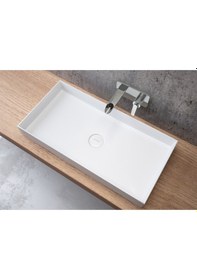 Resim Vitra Memoria M58000001000 Dikdörtgen Çanak Lavabo Beyaz 80 CM 